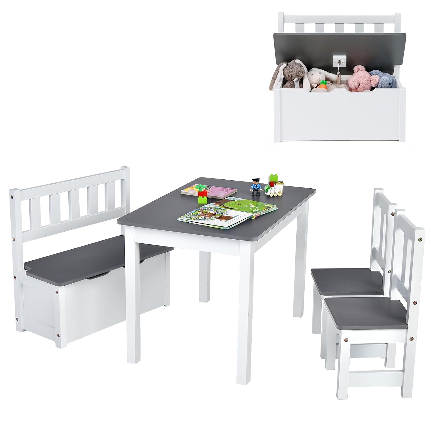 Art Craft Toddler - Wood Kids Table & Chair Set