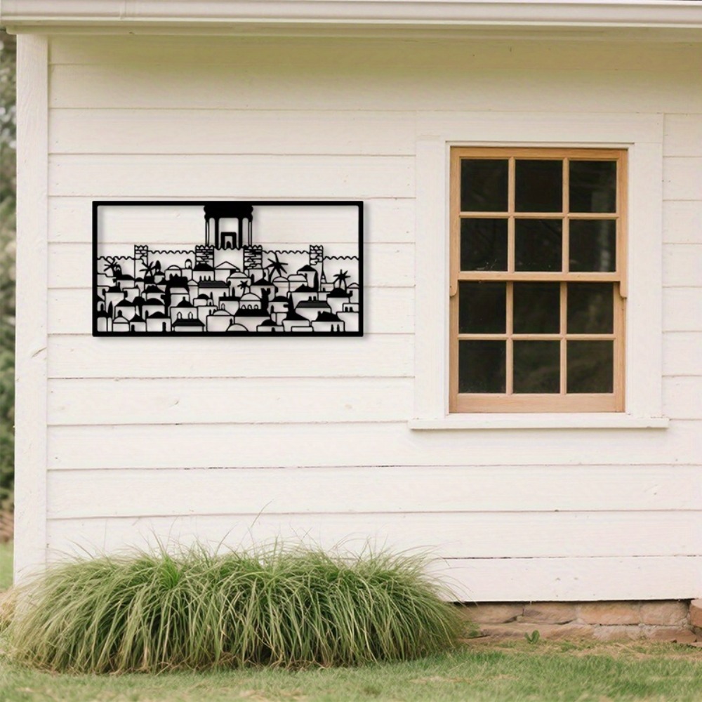 Art & Craft Paper Ideas For Kids - CIFBUY Metal Wall Art Jerusalem Mural