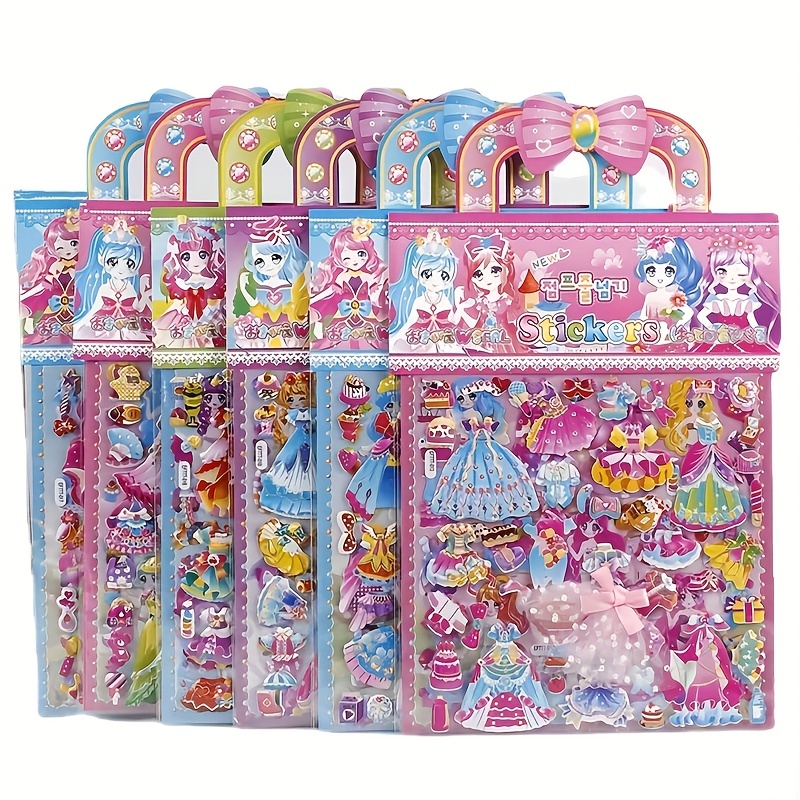 Art Craft Toddler - Princess Dress Up Puffy Stickers Pad