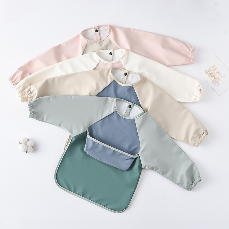 Kids Baby Long Sleeved PU Bibs - огляд і ціна Art Craft And Cloth