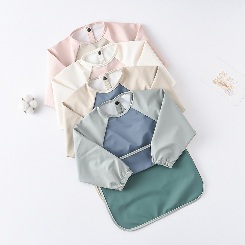 Kids Baby Long Sleeved PU Bibs - огляд і ціна Art Craft And Cloth