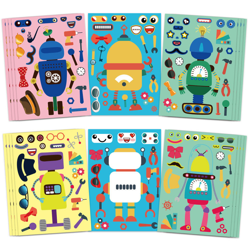 Assemble Robot Stickers For Ki - огляд і ціна Art Craft Toddler