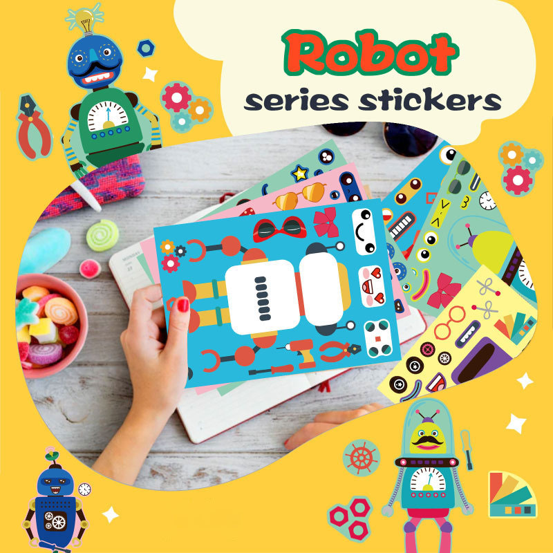 Assemble Robot Stickers For Ki - огляд і ціна Art Craft Toddler