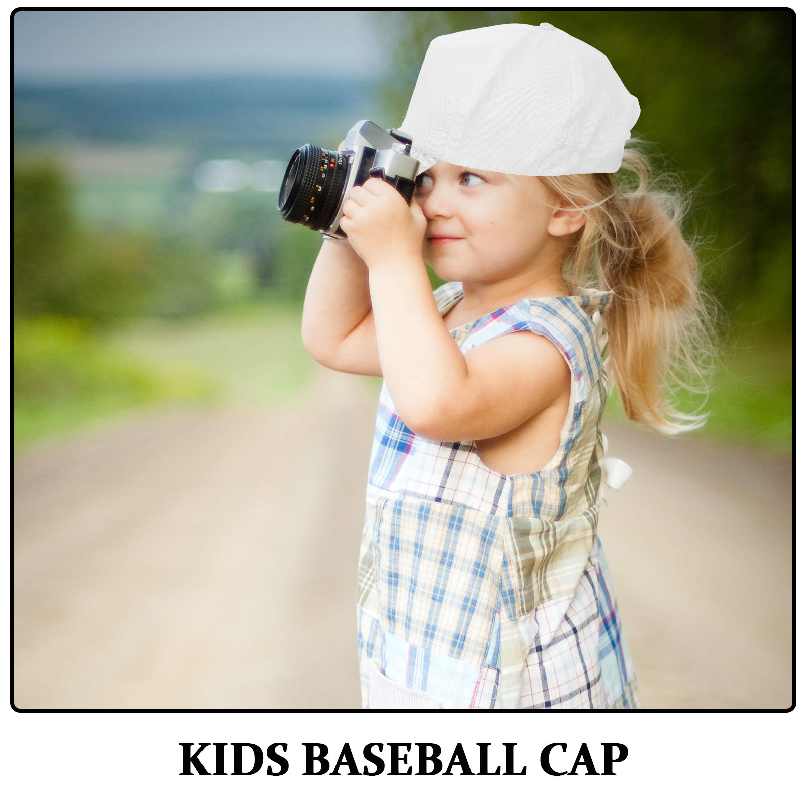 1Set Kids White Baseball Caps  - огляд і ціна Art Craft Toddler