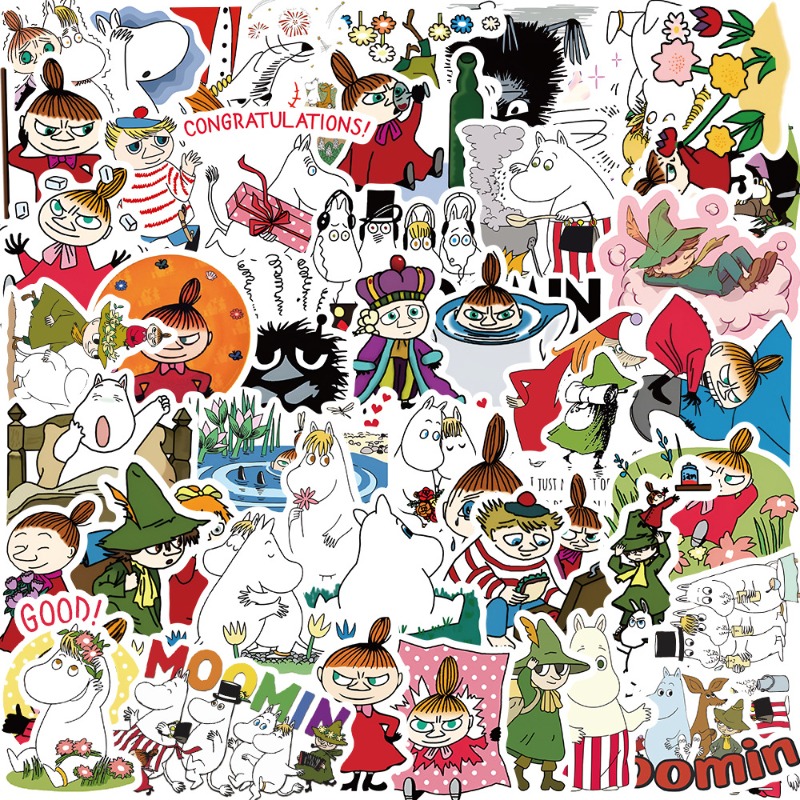 50Pcs Moomin Waterproof Self A - огляд і ціна Artwork Craft