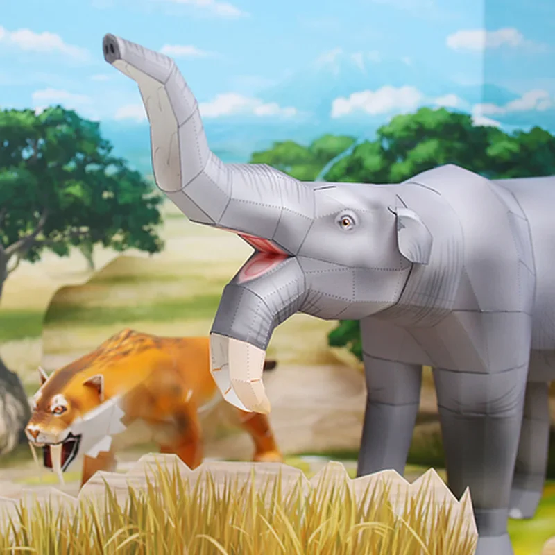 Deinotherium Elephant Origami  - огляд і ціна Art Craft Cardboard
