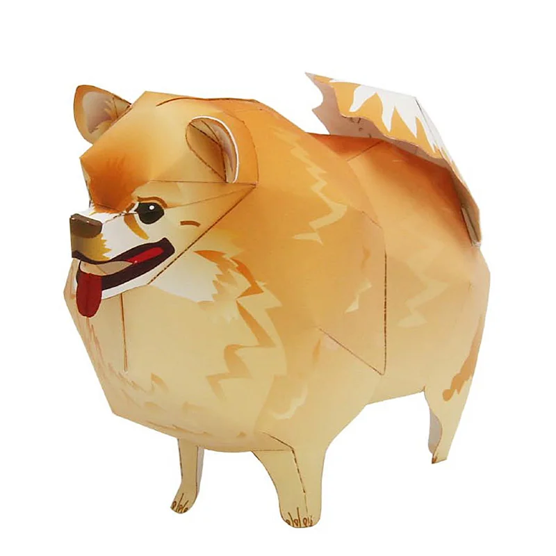 Pomeranian Dog Folding Origami - огляд і ціна Art Craft Cardboard