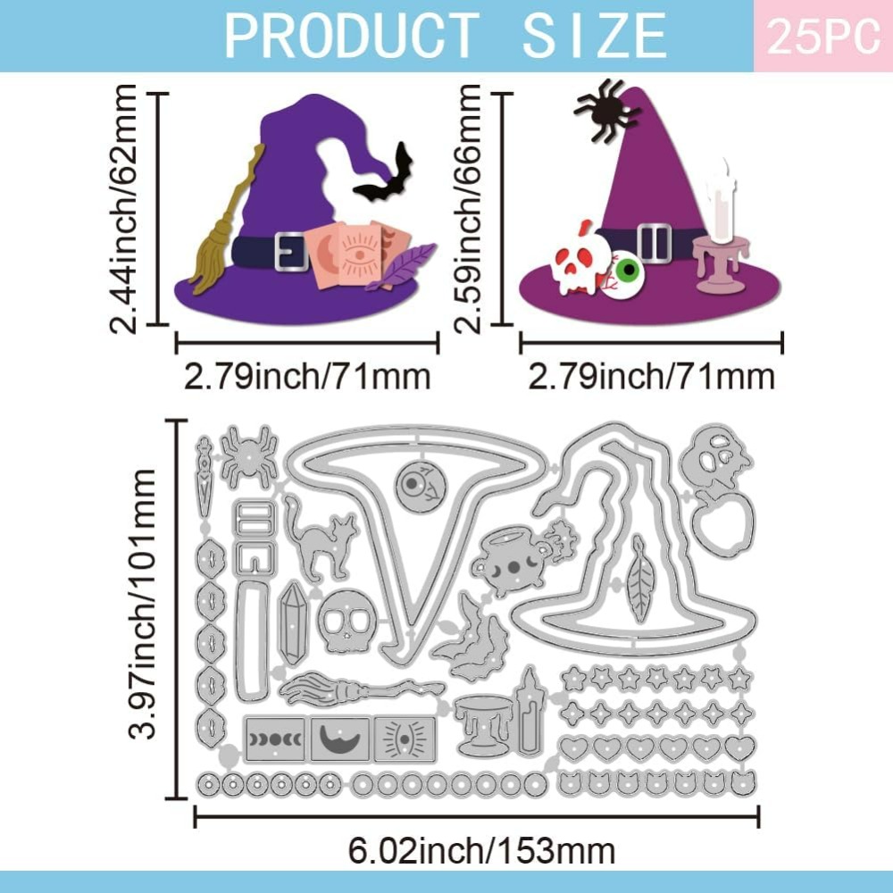 Witch Hat Cutting Dies for DIY - огляд і ціна Artwork Craft