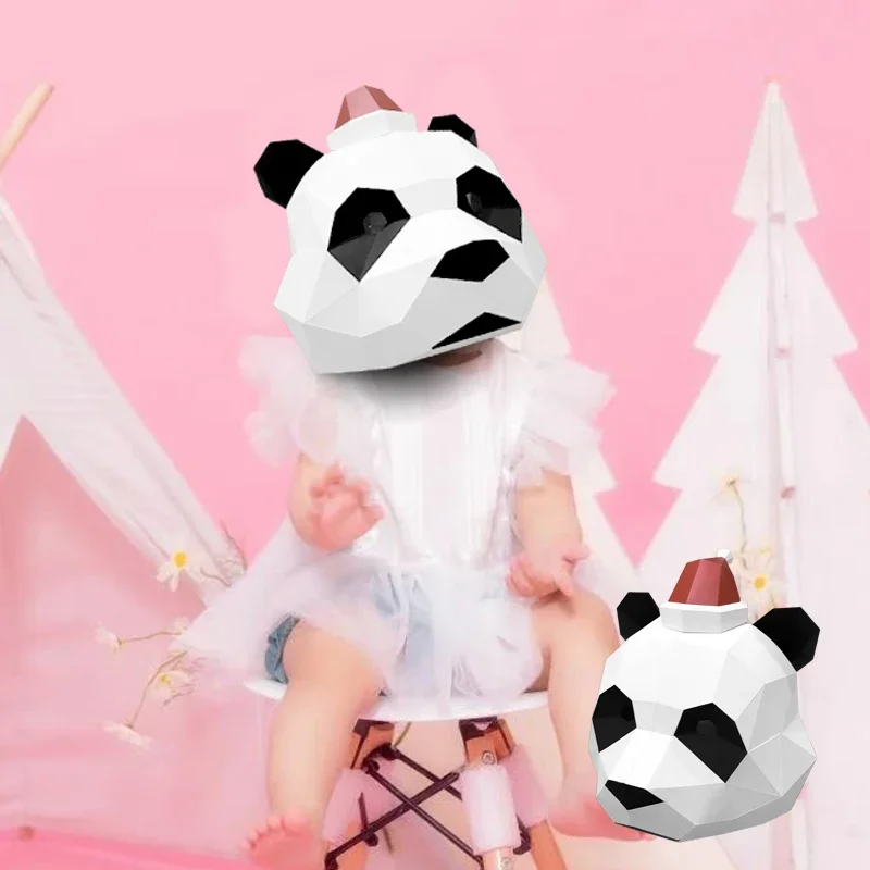 Christmas Panda Mask Paper Mod - огляд і ціна Art Craft Cardboard