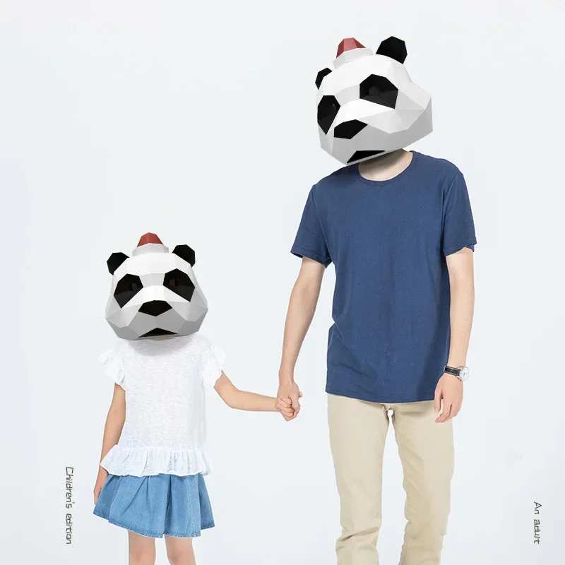 Christmas Panda Mask Paper Mod - огляд і ціна Art Craft Cardboard
