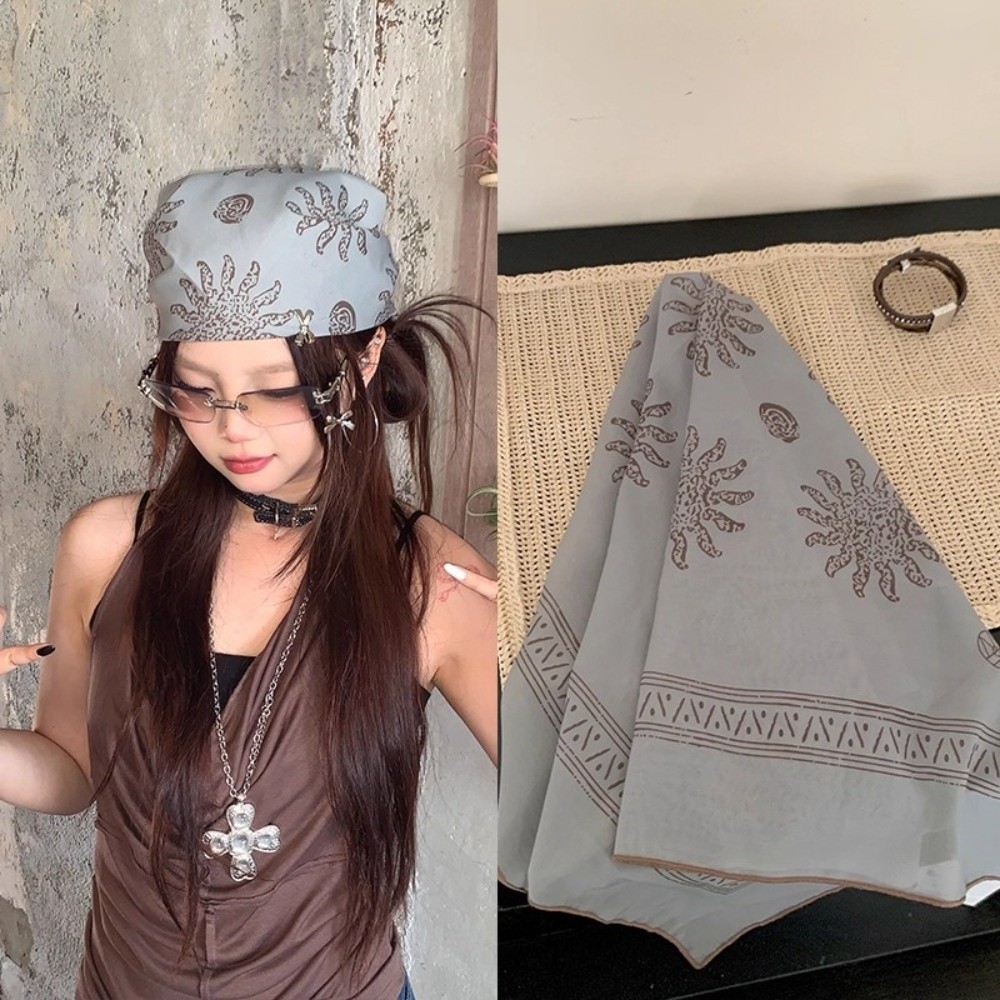 Retro Flower Square Headscarf  - огляд і ціна Art And Craft Hair