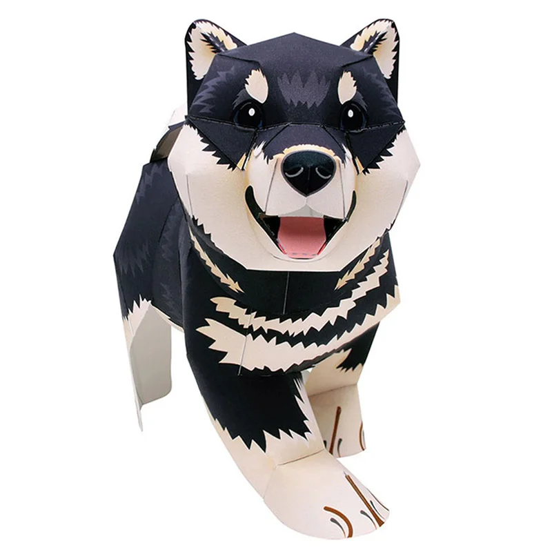 Black Shiba Inu Dog Handmade O - огляд і ціна Art Craft Cardboard