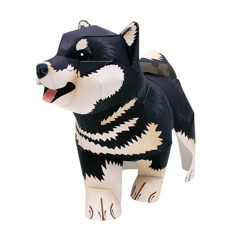 Black Shiba Inu Dog Handmade O - огляд і ціна Art Craft Cardboard
