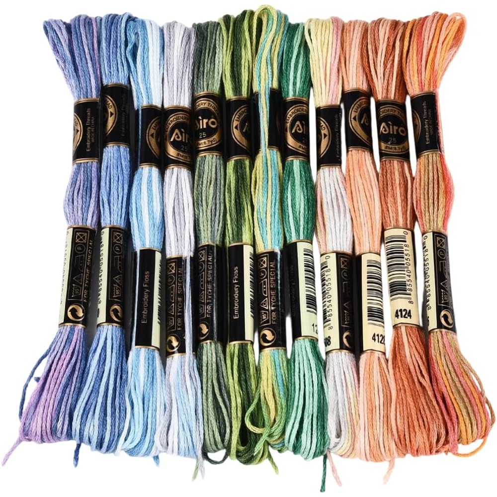 12 Skeins 105 Yards Cross Stit - огляд і ціна Artwork Craft