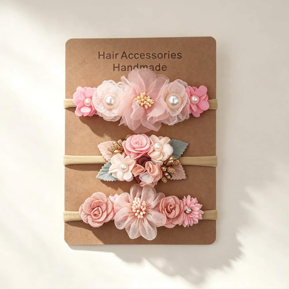 3pcs Baby Girl Elastic Headban - огляд і ціна Art And Craft Hair