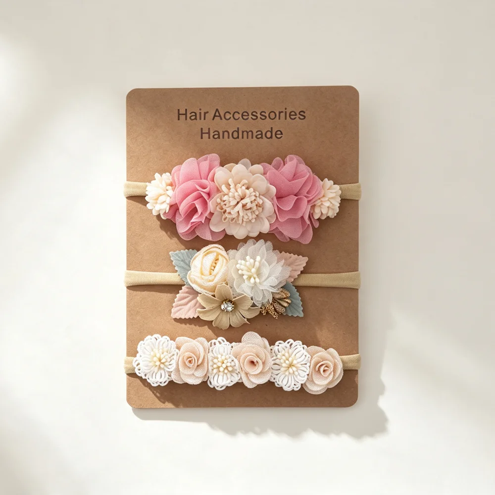 3pcs Baby Girl Elastic Headban - огляд і ціна Art And Craft Hair