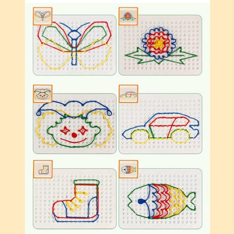 Thread Board For Kids Colorful - огляд і ціна Art Craft Toddler