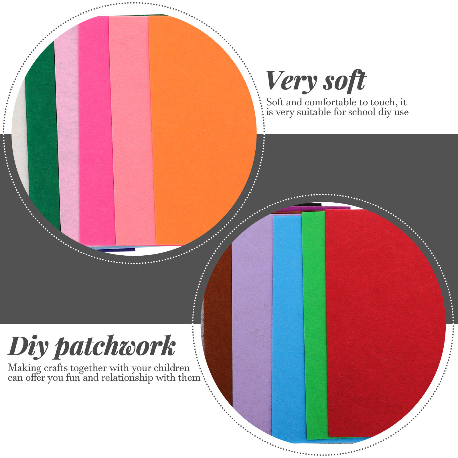 20Pcs Colorful Felt Sheets Non - огляд і ціна Art Craft And Cloth
