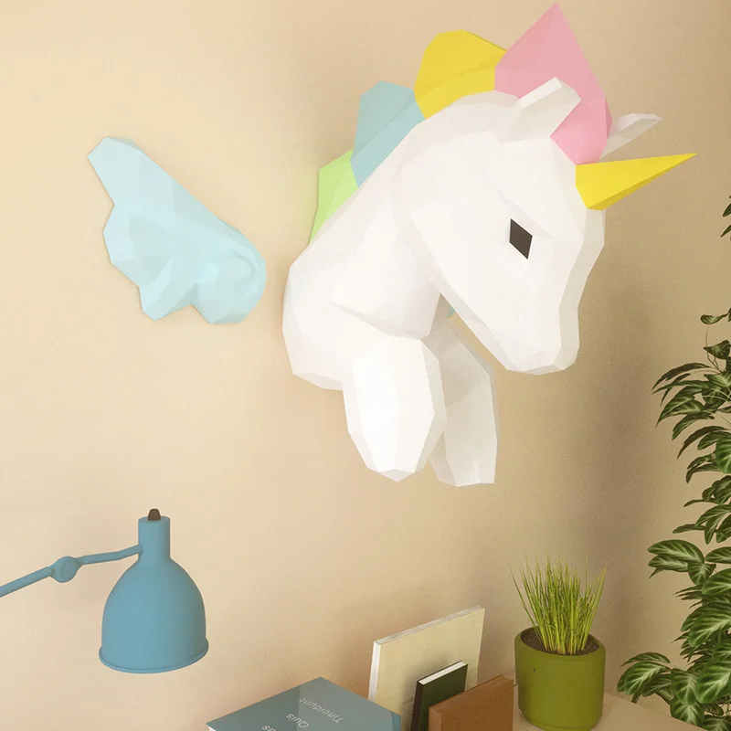 Rainbow Unicorn Animal Wall De - огляд і ціна Art Craft Cardboard