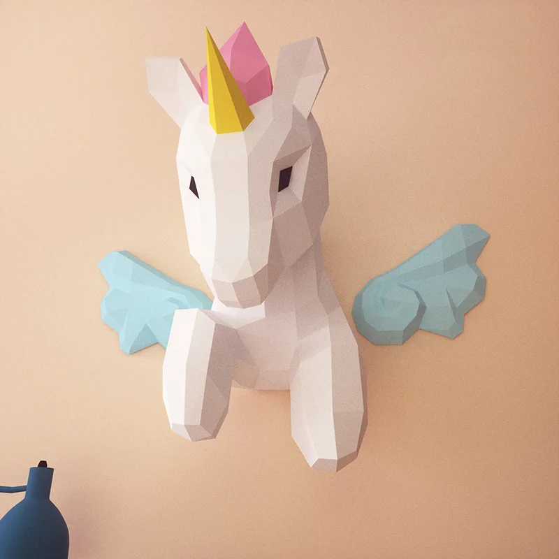 Rainbow Unicorn Animal Wall De - огляд і ціна Art Craft Cardboard