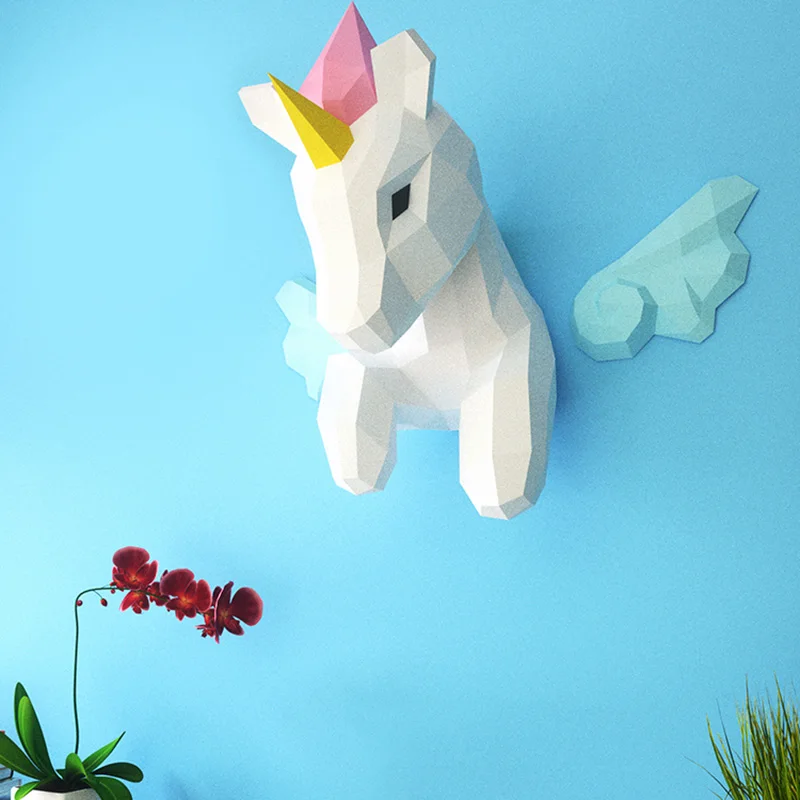 Rainbow Unicorn Animal Wall De - огляд і ціна Art Craft Cardboard
