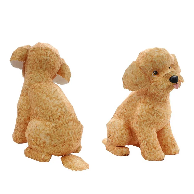 Toy Poodle Dog Folding Origami - огляд і ціна Art Craft Cardboard