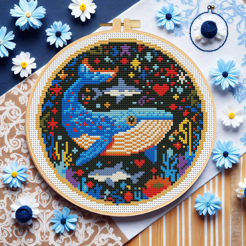 DIY Cross Stitch Whale Embroid - огляд і ціна Art Craft And Cloth
