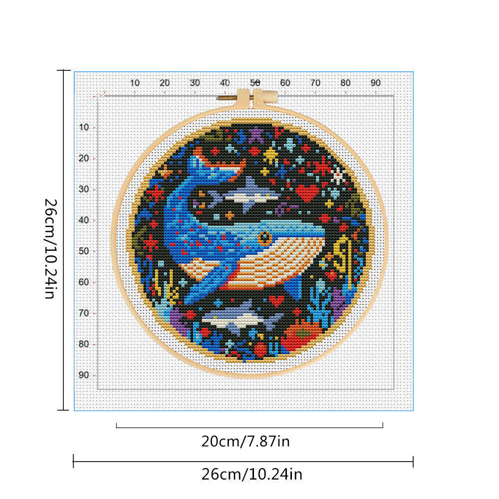DIY Cross Stitch Whale Embroid - огляд і ціна Art Craft And Cloth