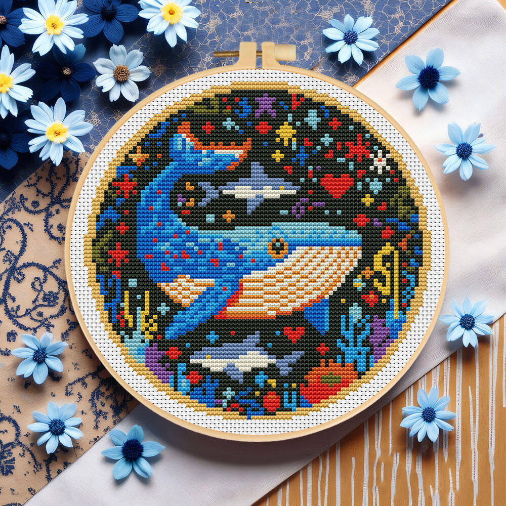 DIY Cross Stitch Whale Embroid - огляд і ціна Art Craft And Cloth