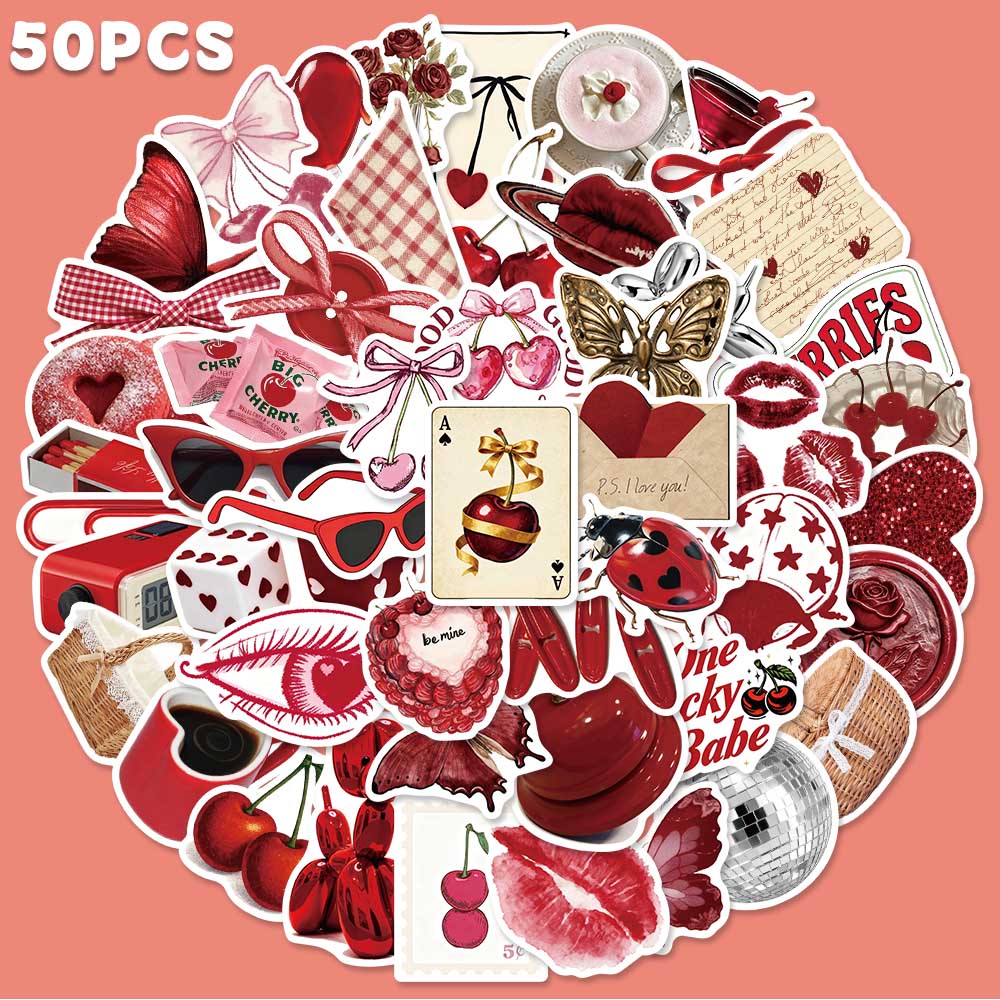50pcs Cherry Coloured Graffiti - огляд і ціна Artwork Craft