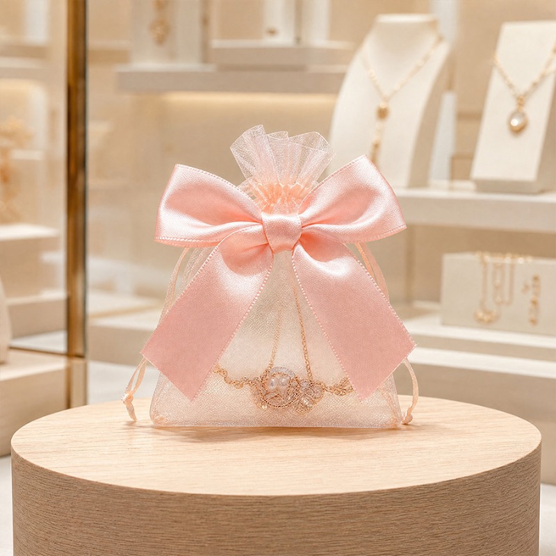 10/20pcs Pink Bow Gift Bags Tr - огляд і ціна Art Craft And Cloth