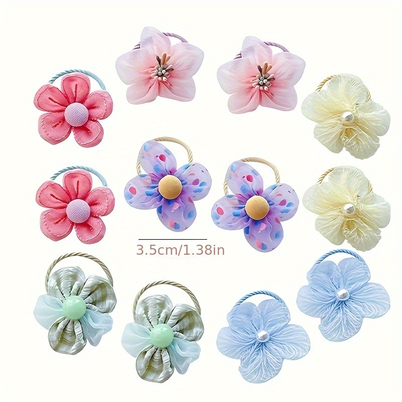 10Pcs Children's Mesh Flower H - огляд і ціна Art And Craft Hair